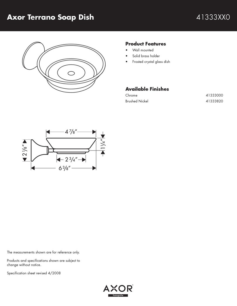 Axor Brushed Nickel 41333820 User manual
