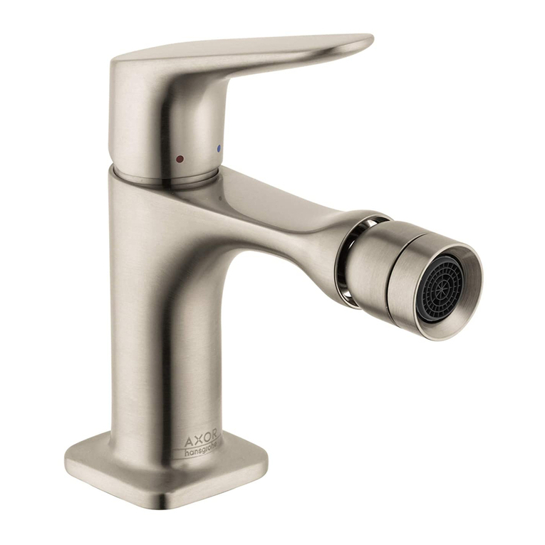 Axor Brushed Nickel 34210821 Specification sheet