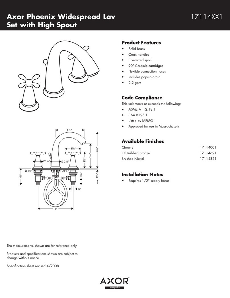 Axor Phoenix 17114XX1 User manual