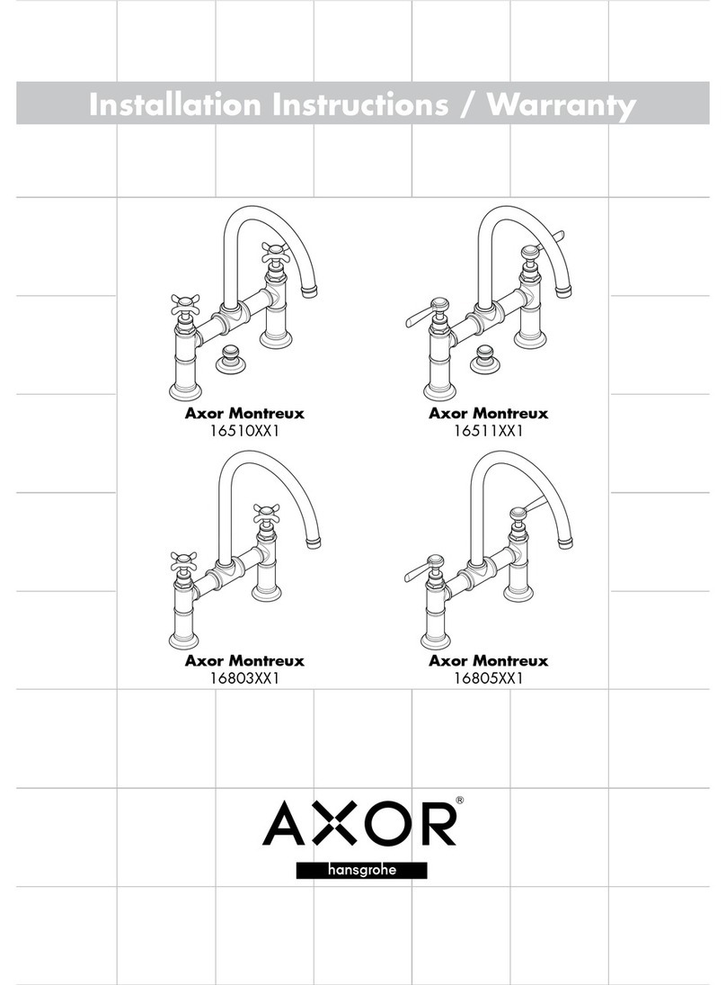 Axor Montreux 16510XX1 Installation guide