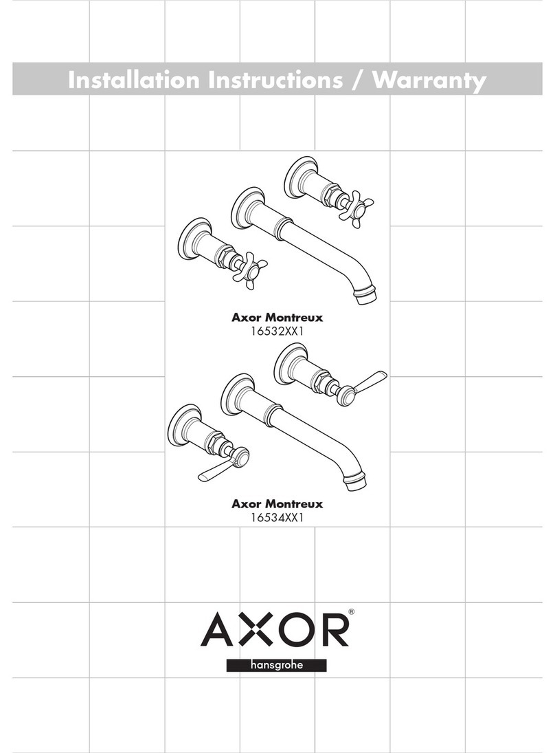 Axor Montreux 16534XX1 Installation guide Axor Montreux 16534XX1 Installation guide