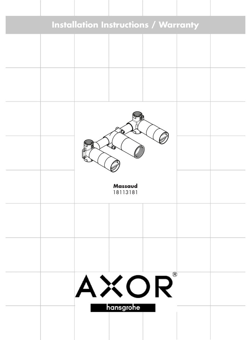 Axor Massaud 18113181 Installation guide
