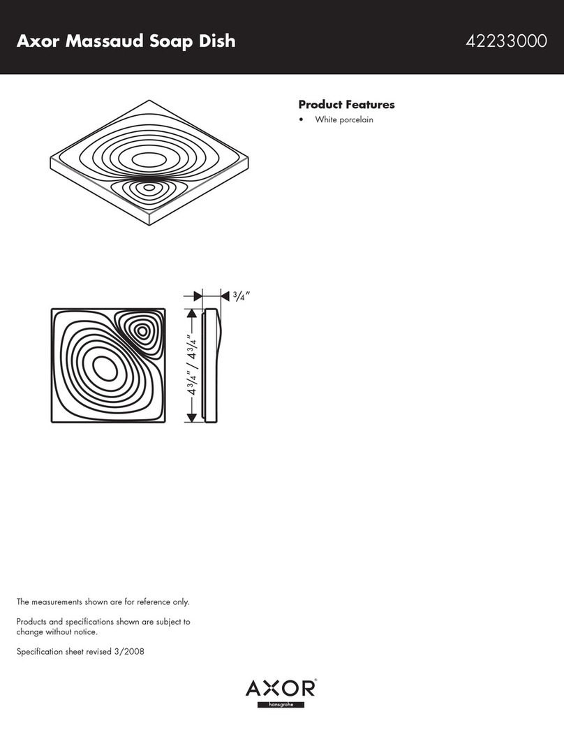 Axor Massaud 42233000 User guide