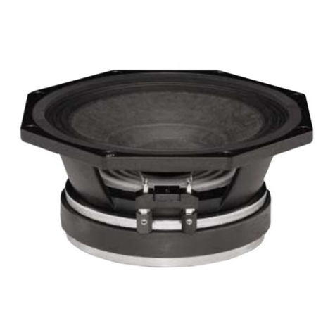 B&C Speakers 8 PL 21 Specifications