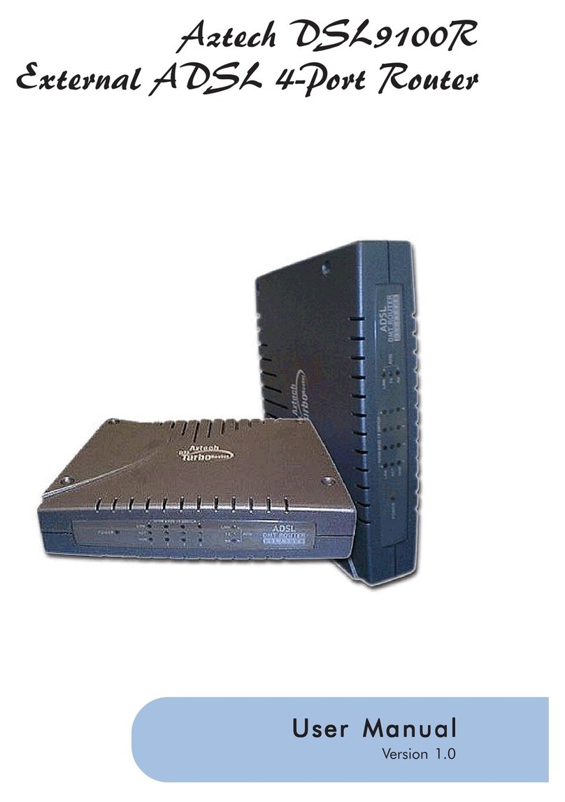 Aztech DSL9100R User manual Aztech DSL9100R User manual
