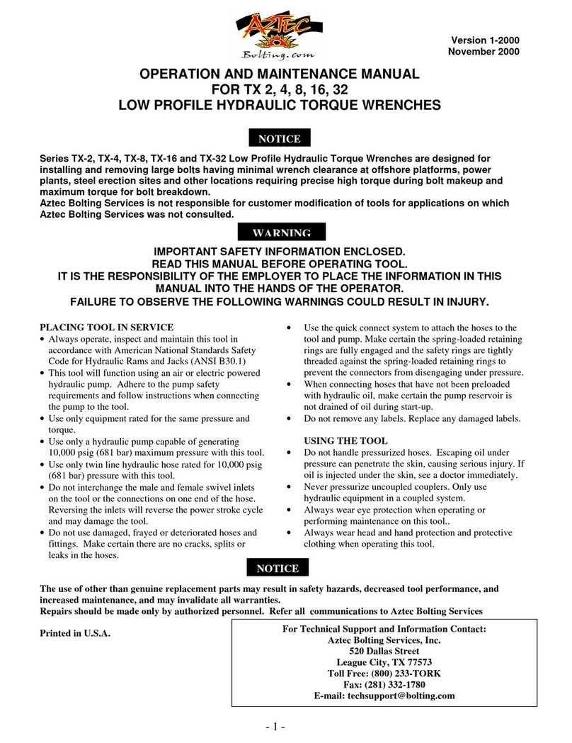 Aztec 16 Operation and maintenance manual