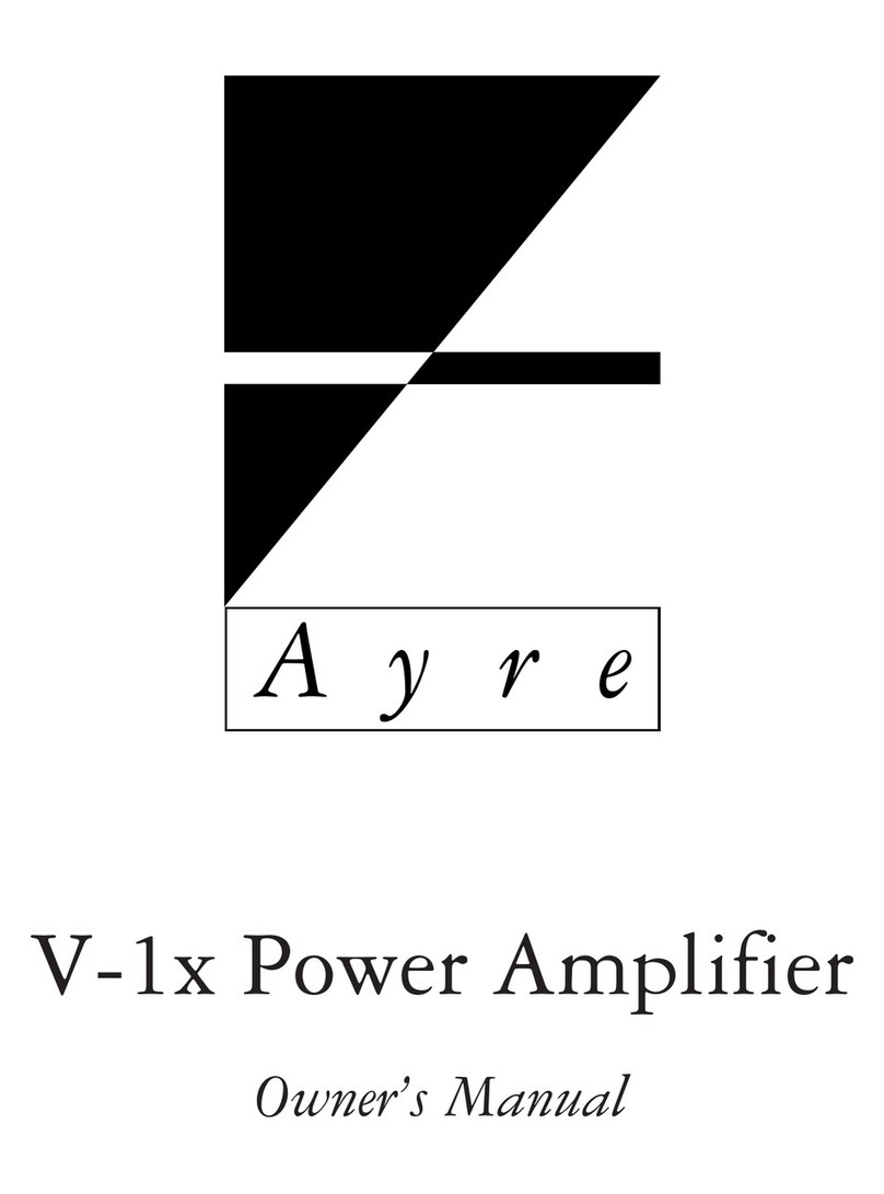 Ayre V-1x User manual