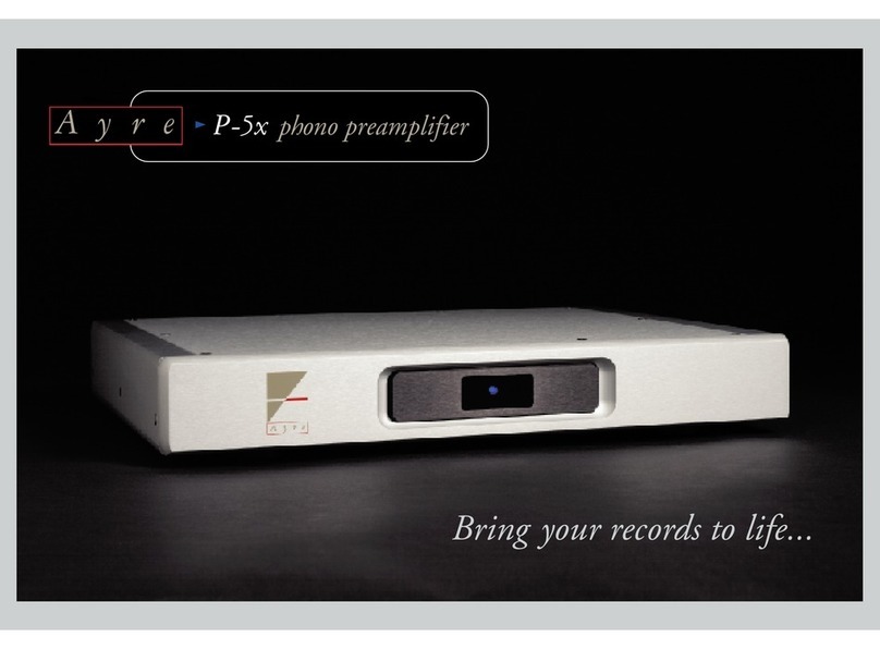 Ayre P-5x User manual