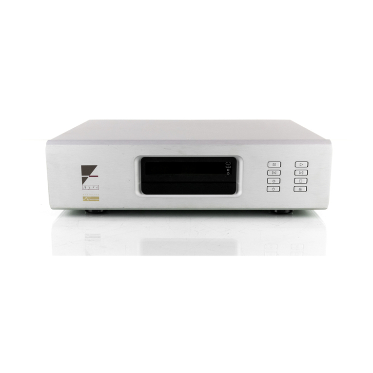 Ayre AX-7 User manual