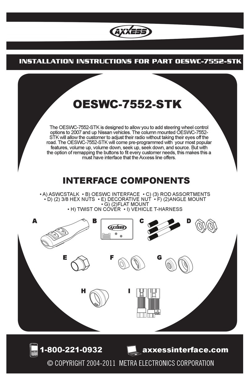 Axxess OESWC-7552-STK User manual Axxess OESWC-7552-STK User manual