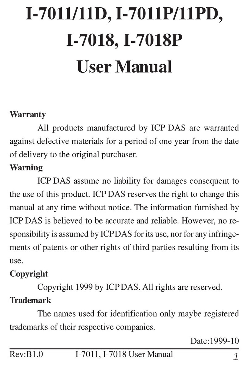 ICP DAS USA Network Device I-7011 user manual ICP DAS USA Network Device I-7011 user manual