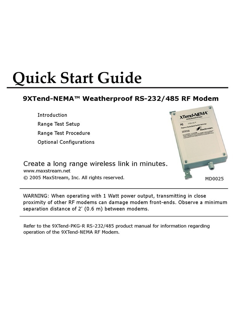 MaxStream 9XTend-NEMA 485 RF User manual
