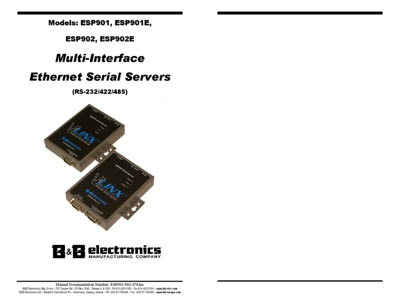 Vlinx Vlinx Serial Servers ESP901E User manual