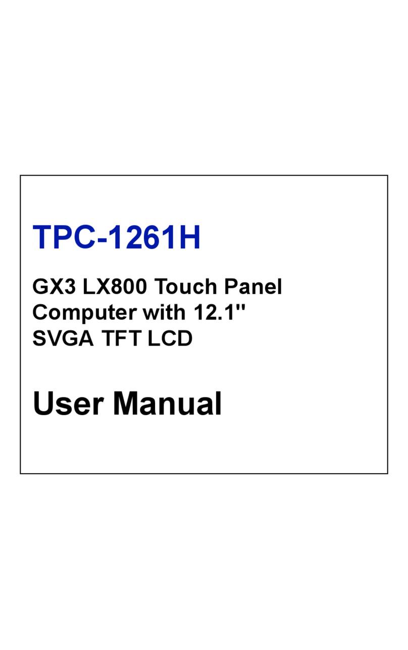 Advantech TPC-1261H User manual