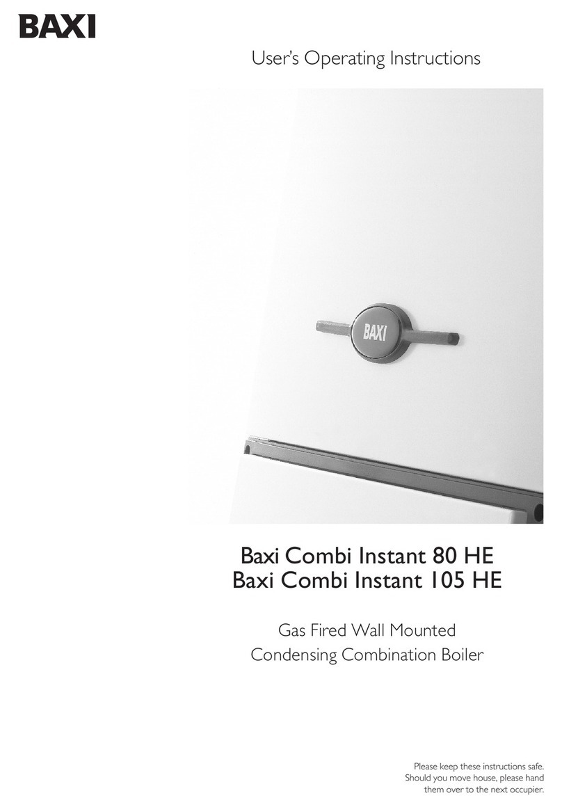 Baxi BAXI COMBI INSTANT 105 HE Operation instructions