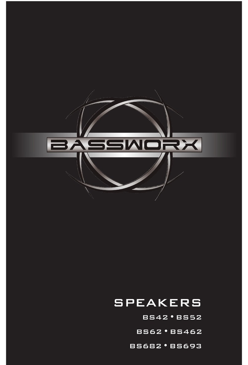 Bassworx BS Speakers BS42 owner's manual