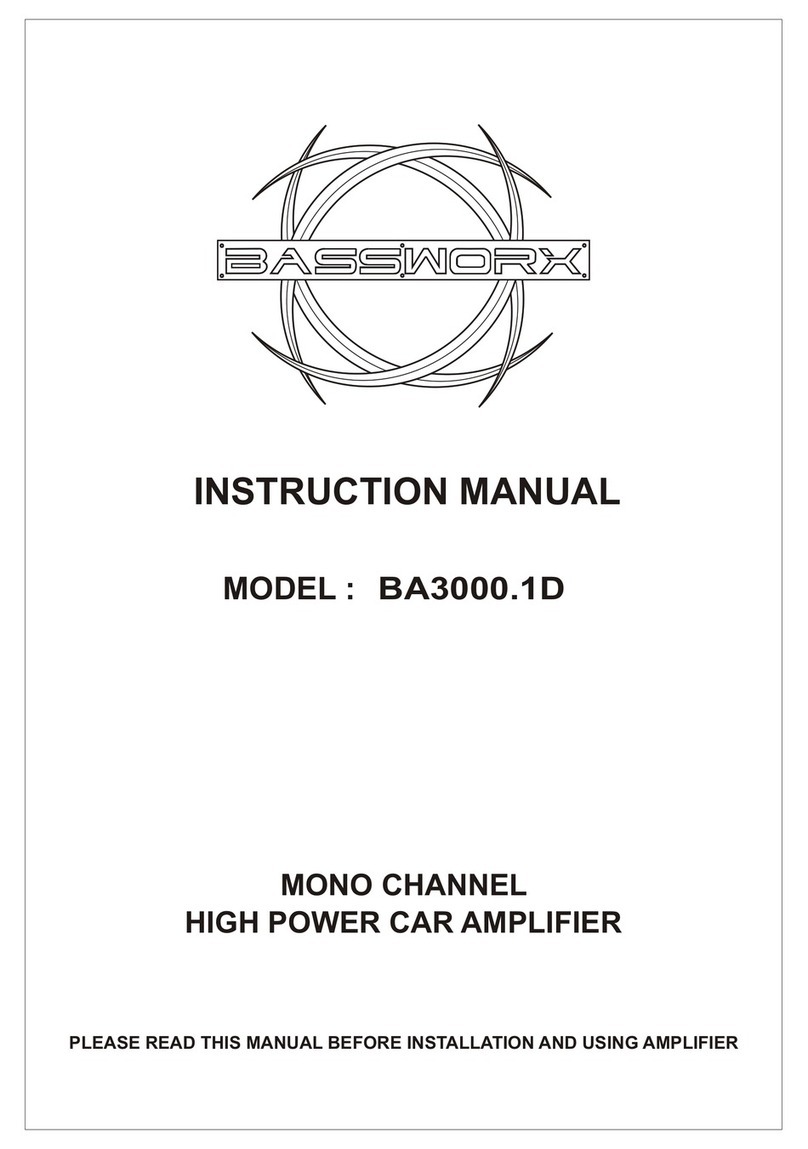 Bassworx BA3000.1D instruction manual