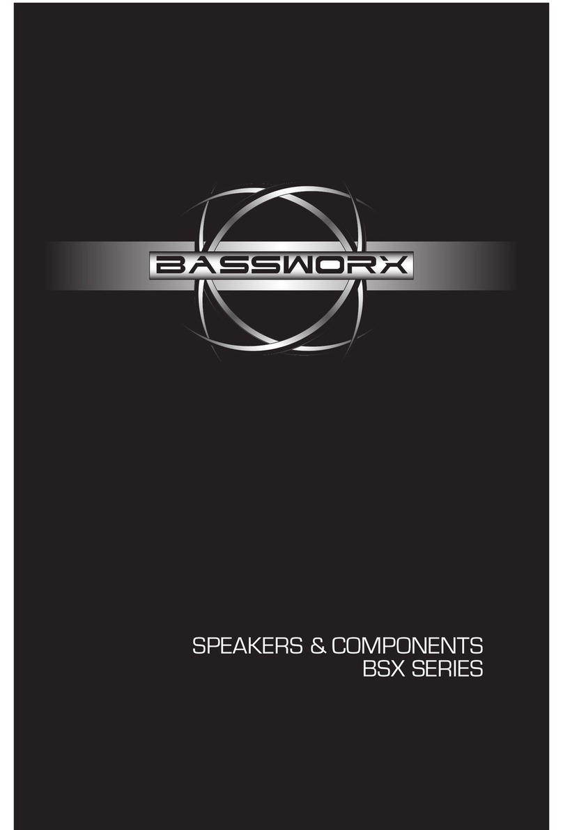 Bassworx BSX Series owner's manual