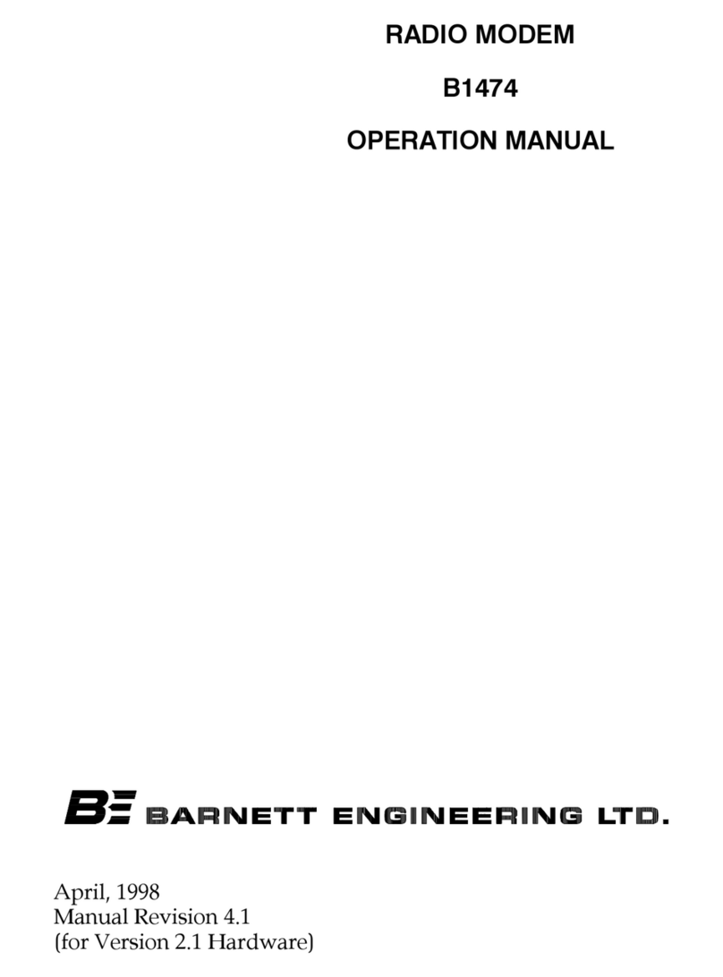 Barnett Engineering B1474 User manual