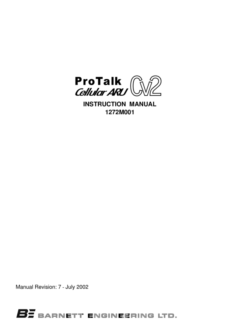 Barnett Engineering PRO TALK CV2 User manual