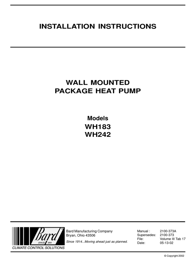 Bard WH183 installation instructions