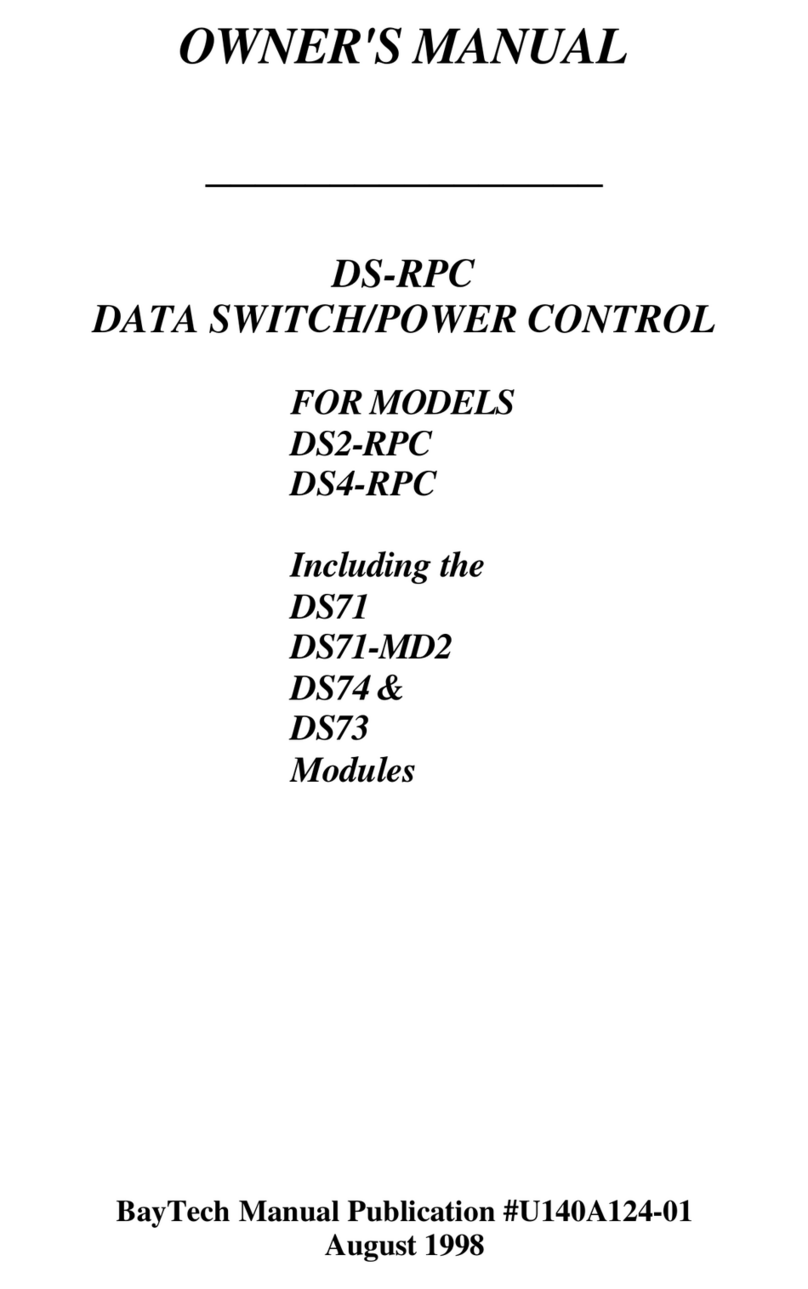 BayTech DS2-RPC User manual