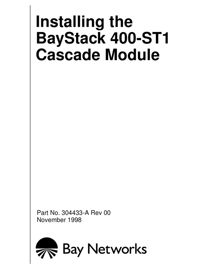Bay Networks BayStack 400-ST1 installation manual