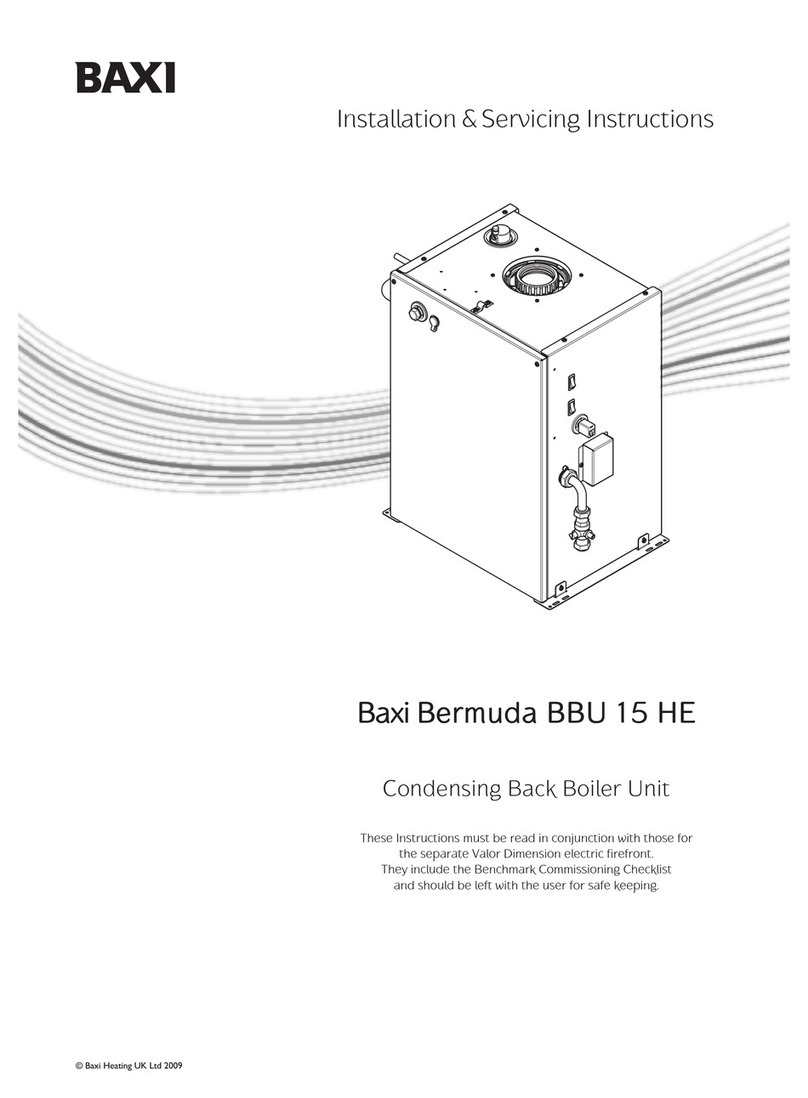 Baxi Bermuda BBU 15 HE Installation & servicing instructions