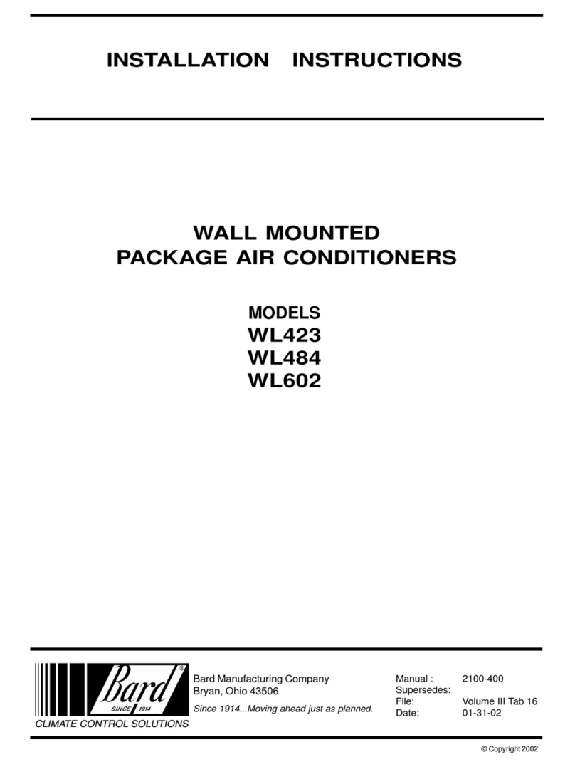 Bard WL423 User manual