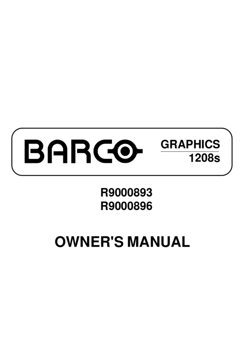 Barco GRAPHICS 1208S R9000893 User manual
