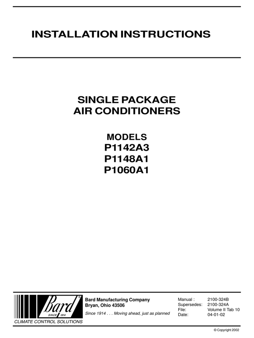 Bard P1060A1 User manual