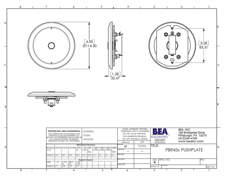 BEA PBR45x Specification sheet