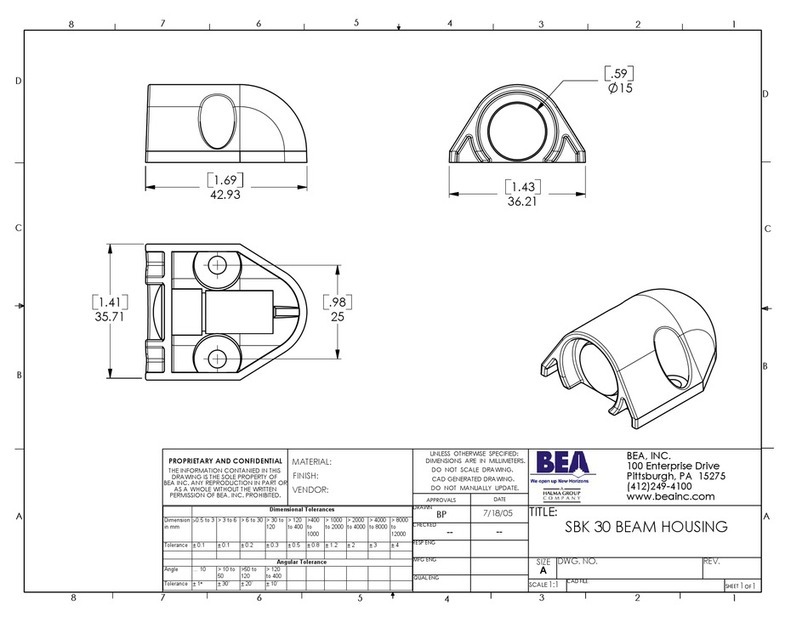 BEA SBK 30 Dimensions