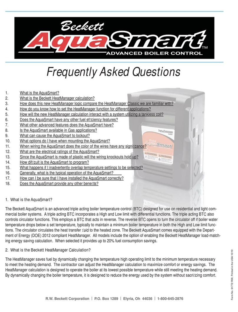 Beckett AquaSmart Frequently asked questions