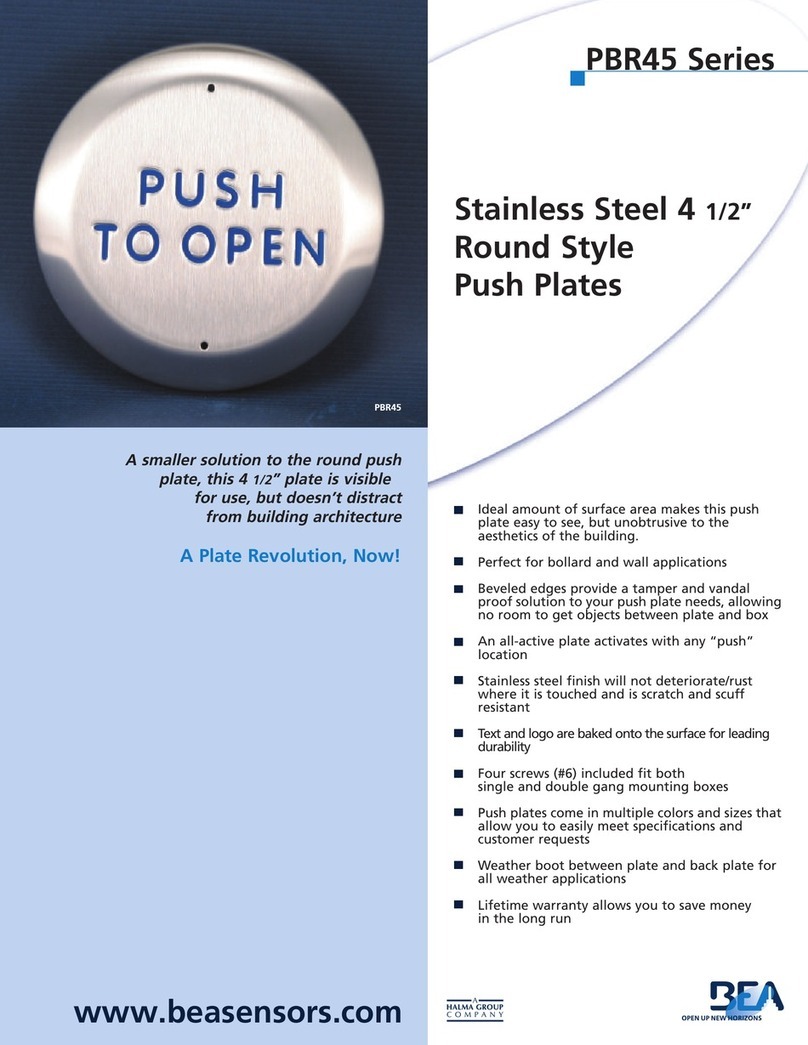 BEA PBR45 Series User manual