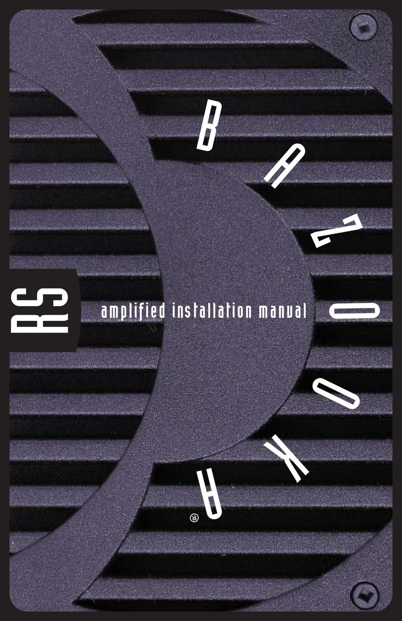 Bazooka RS10A User manual