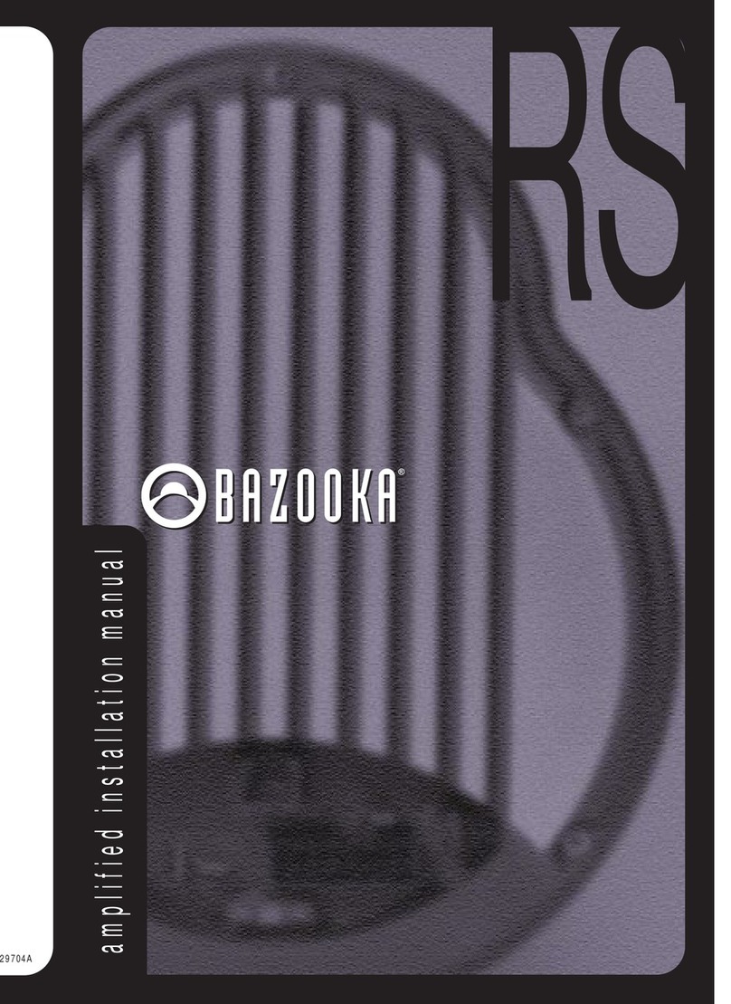 Bazooka RS10A-hp installation manual