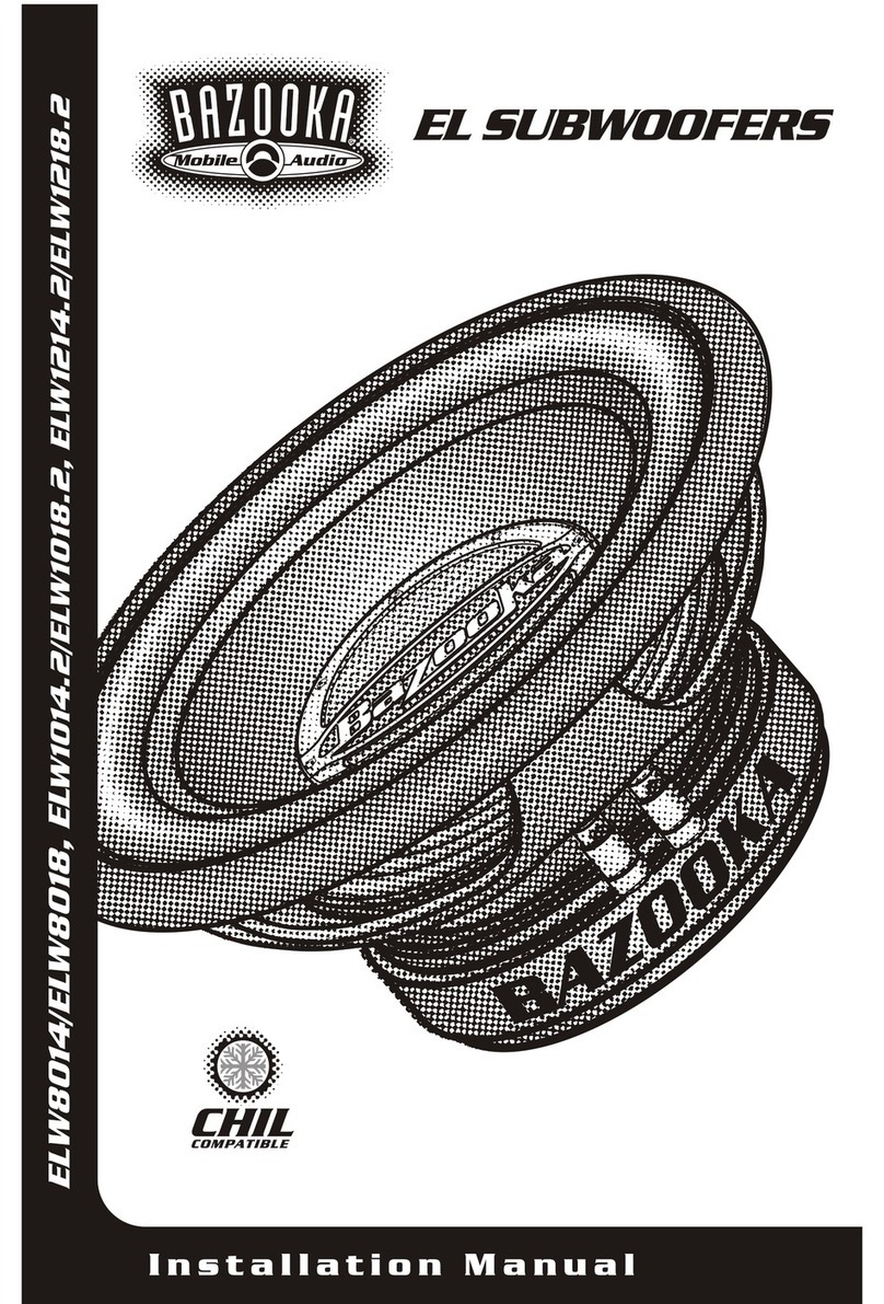 Bazooka ELW1014.2 installation manual