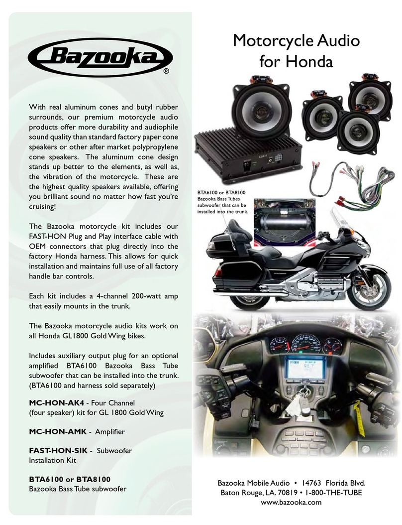 Bazooka BTA6100 User manual Bazooka BTA6100 User manual