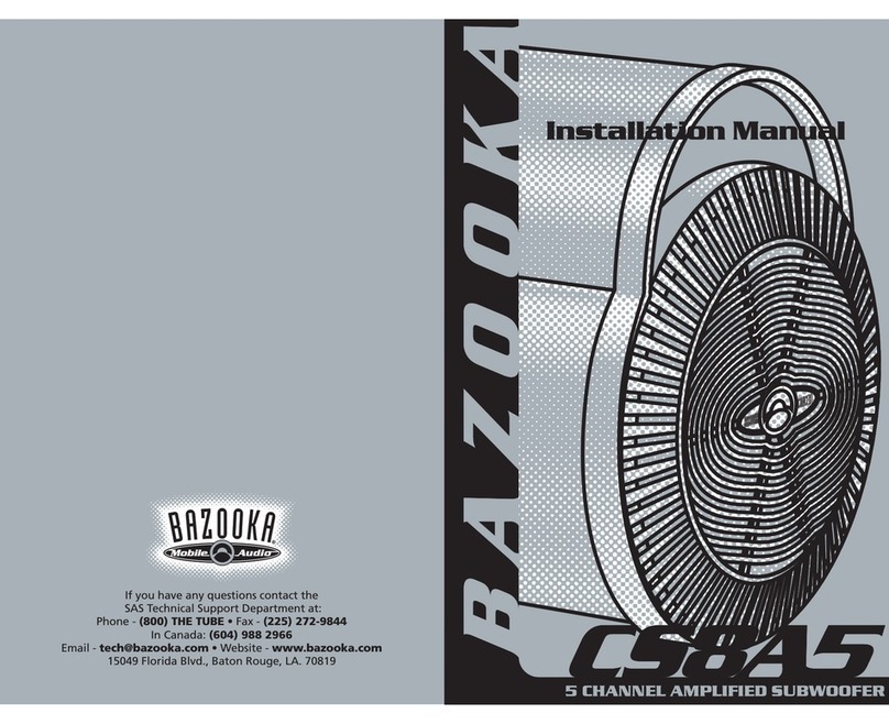 Bazooka CS8A5 installation manual