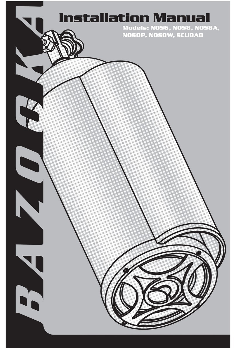 Bazooka Marine SCUBA8 User manual