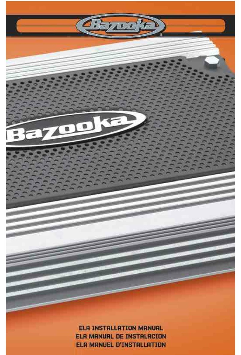 Bazooka ELA1300 installation manual