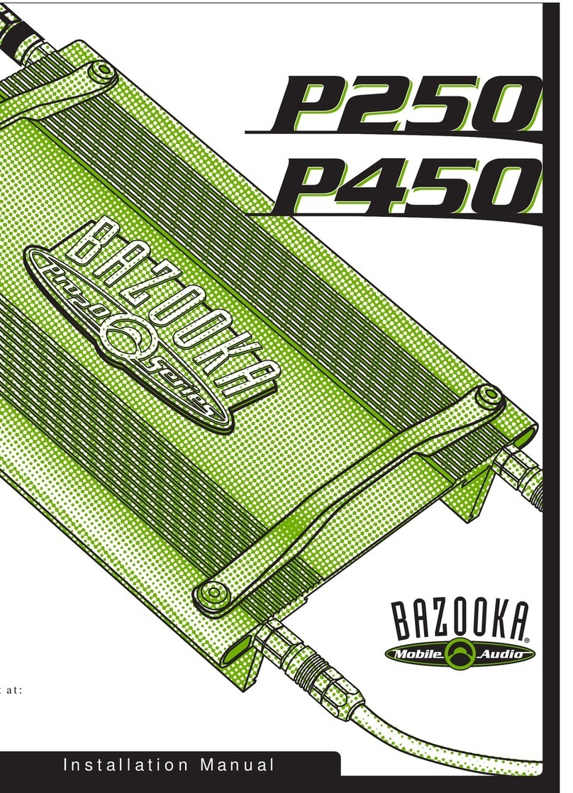 Bazooka Pro2O P250 installation manual