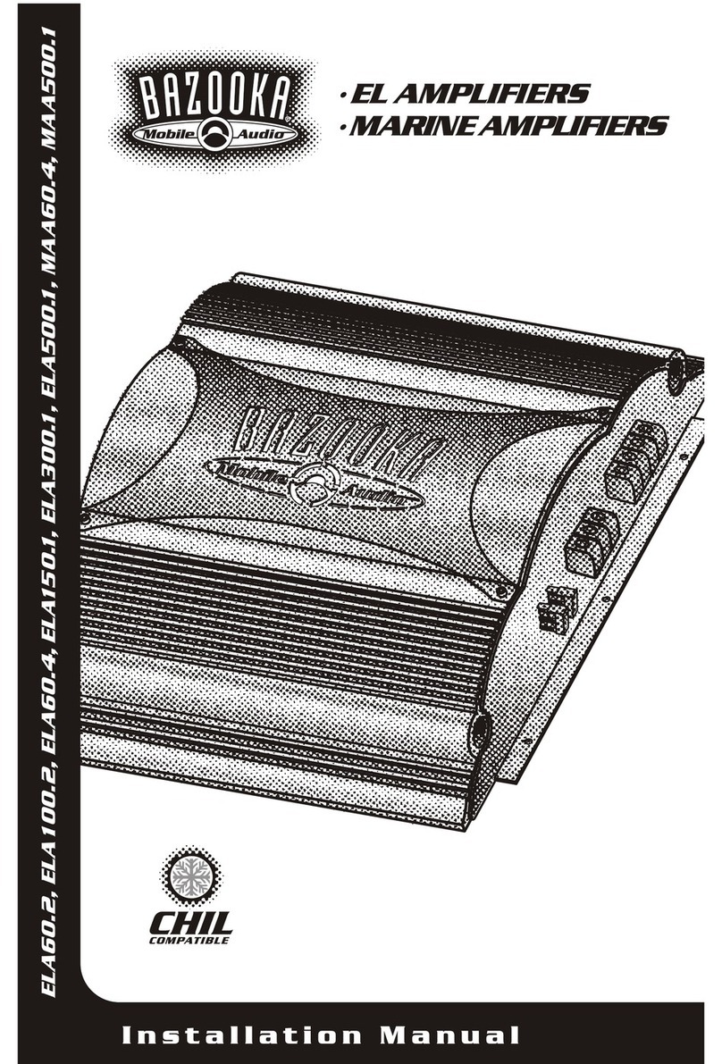 Bazooka ELA150.1 installation manual