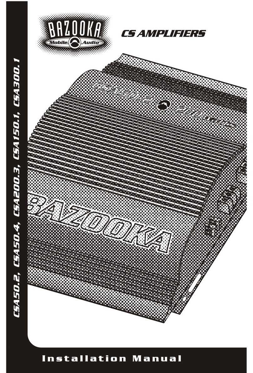 Bazooka CSA50.4 installation manual