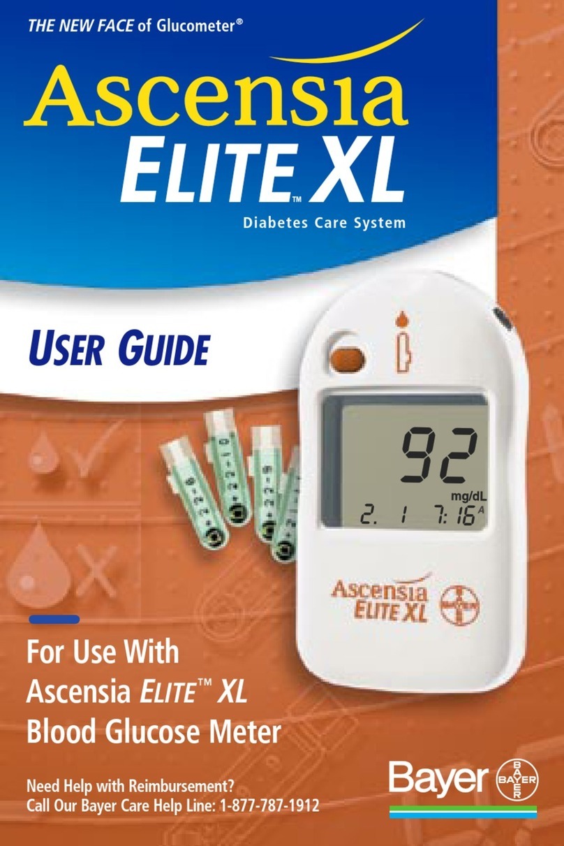 Bayer HealthCare Ascensia Elite XL user guide