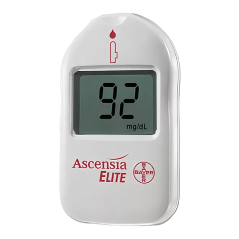 Bayer HealthCare Ascensia Elite Blood Glucose Meter MODEL Ascensia... User manual