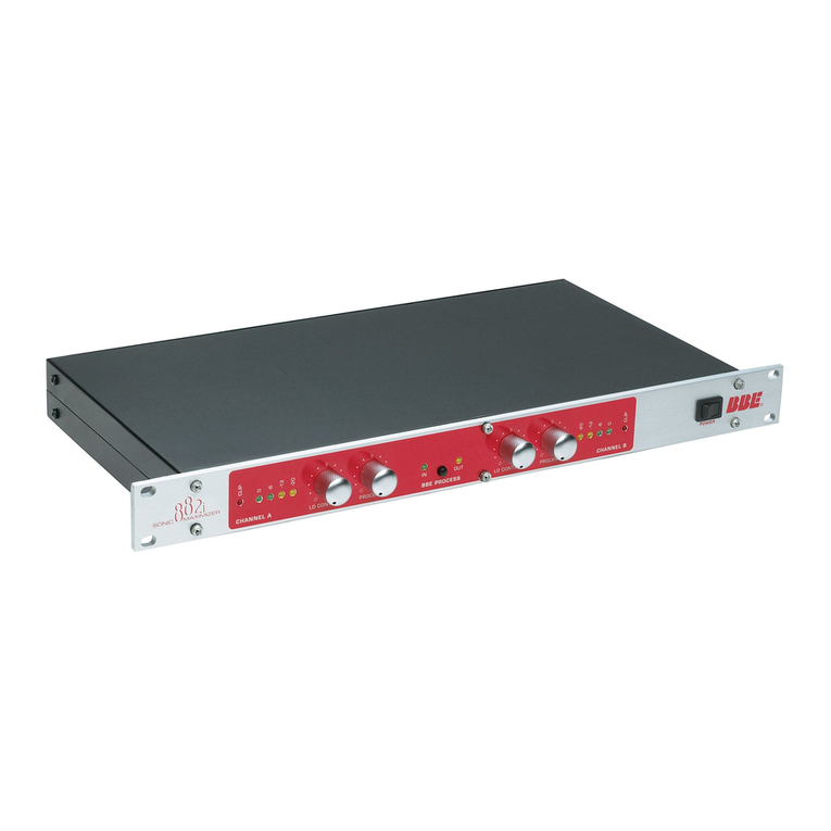 BBE Sonic Maximizer BBE 882 User manual