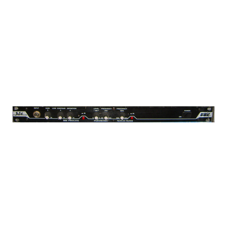 BBE 386 user manual