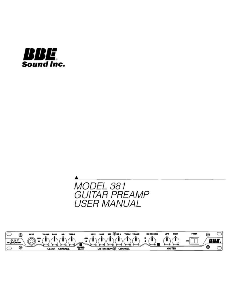 BBE 381 user manual
